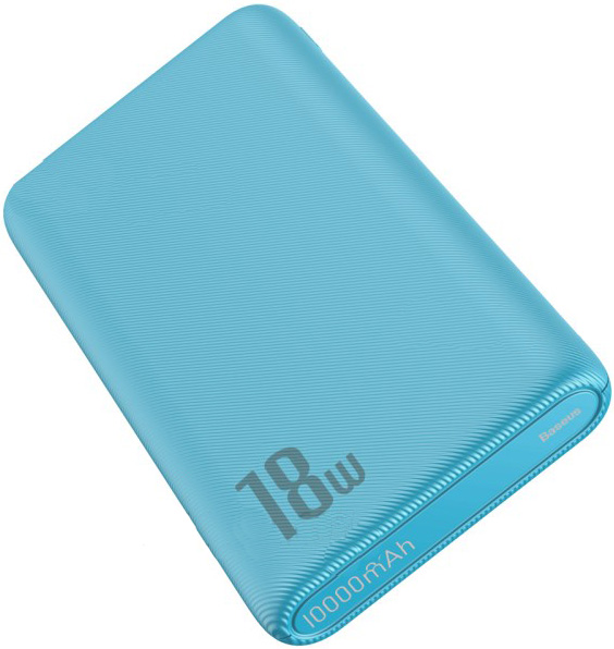 Купить Аккумулятор внешний BASEUS 10000mAh 18W PD+QC Quick Charge Portable Power Bank - Blue