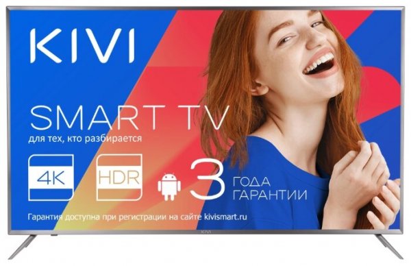 Купить Телевизор Kivi 40UR50GR серый