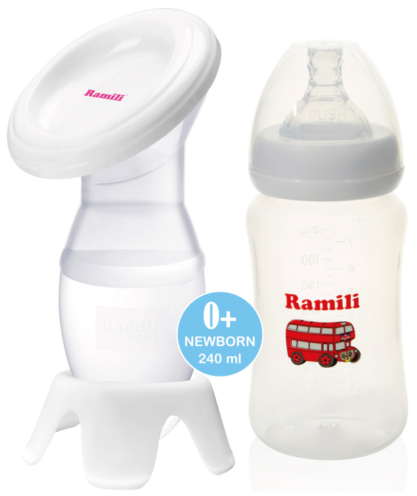 Купить Ручной молокоотсос Ramili MC200 с бутылочкой 240ML (MC200240ML)
