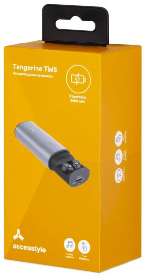 Купить Беспроводные наушники Accesstyle Tangerine TWS, black/silver