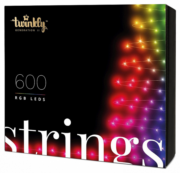 Smart-гирлянда Twinkly Strings RGB 600 (TWS600STP-BEU)