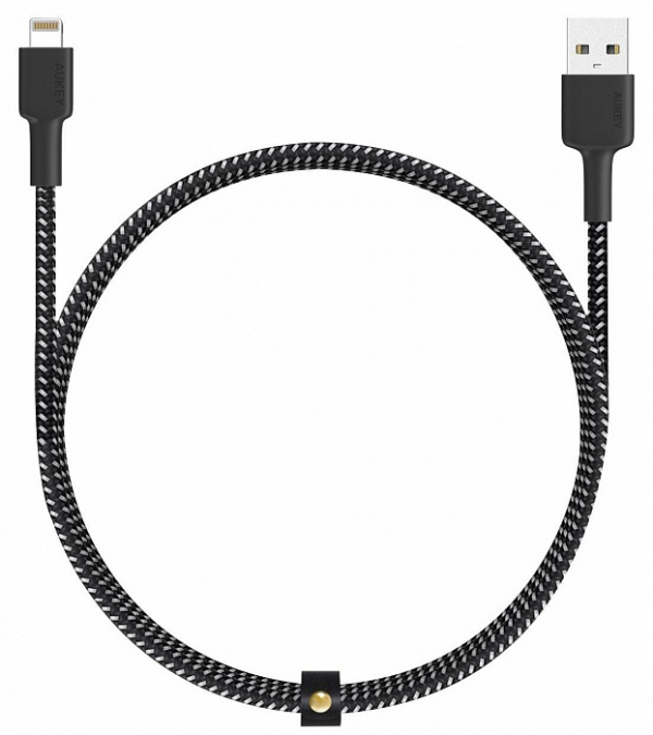 Купить Кабель Aukey MFi Lightning 8 pin Sync and Charging Cable black & white