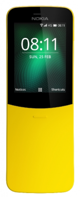 

Мобильный телефон Nokia, 8110 4G (TA-1048) Yellow, Жёлтый