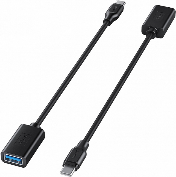 Купить Переходник Aukey CB-A26 USB 3.0 to USB-C 2pc (Black)