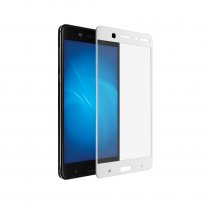 Купить Закаленное стекло с цветной рамкой (fullscreen) Закаленное стекло DF с цветной рамкой (fullscreen) для Nokia 6 nkColor-01 (white)