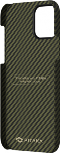 Купить Чехол Pitaka MagEZ (KI1205PM) для iPhone 12 Pro Max (Black/Green) 1178278