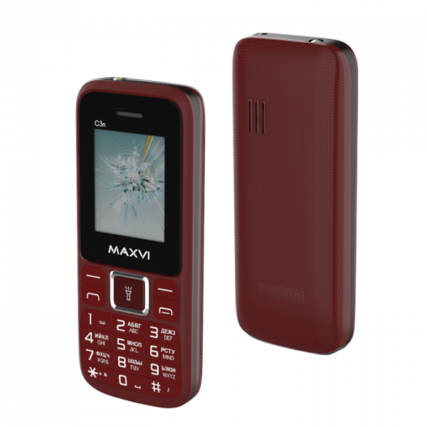 Купить Мобильный телефон Телефон MAXVI C3n wine red