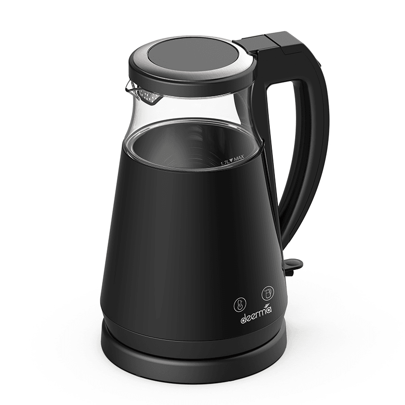 Купить Electric Kettle DEM-SH90W Black, 1.7L, 1700W, thermostat 40-100°C