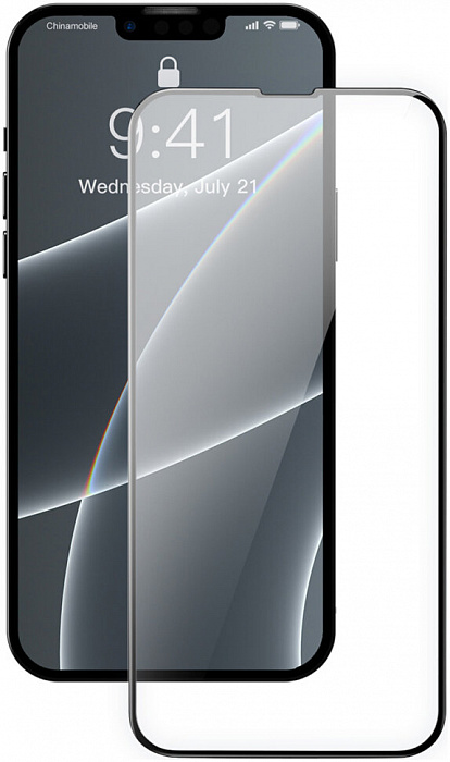 Купить Защитное стекло Baseus 0.3mm Full-screen and Full-glass Glass (SGQP010101) для iPhone 13/13 Pro (Black)