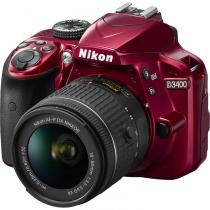 Купить Зеркальный фотоаппарат Nikon D3400 Kit Red (18-55 P VR)