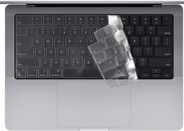 Накладка на клавиатуру iBlas для Apple MacBook Pro 14/16" (A2485/A24) 2021 US (американская раскладка) (Clear)