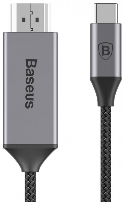 Купить Кабель Baseus C-Video (CATSY-0G) USB-C/HDMI Male 1.8 м (Dark Grey)