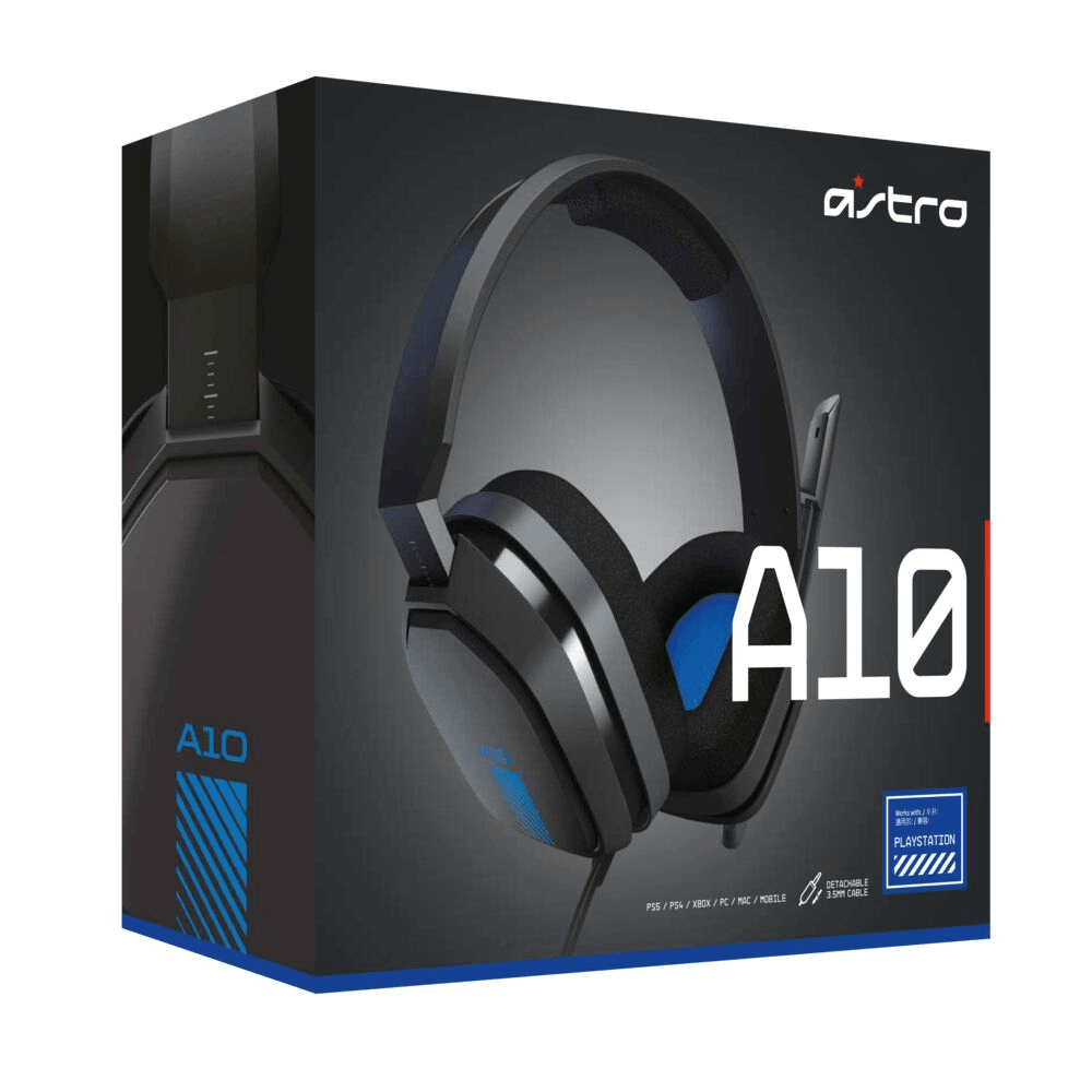 Купить Гарнитура проводная игровая Astro Gaming A10 Headset PS4 GEN1 Grey/Blue, 3.5 MM