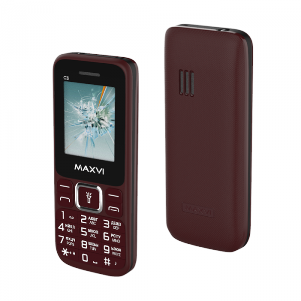 Купить Мобильный телефон Телефон MAXVI C3i wine red