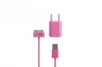 Купить Зарядное устройство СЗУ Vertex USB PowerBright iPhone розовое