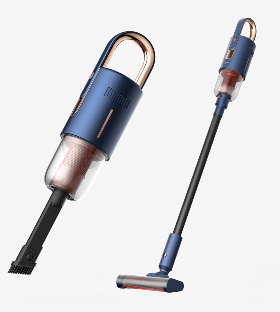 Купить Беспроводной пылесос deerma Vacuum Cleaner VC20 Pro Blue, 220W, 3000 rpm, wireless, Battery capacity: 2500 mAh ( Working time: 50min), Charging time: up to 3 hours,  filter type : HEPA