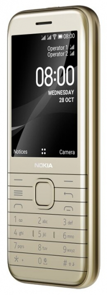 Купить Телефон Nokia 8000 4G, золотой