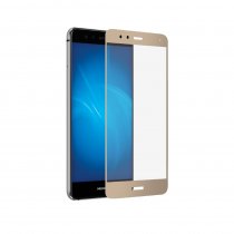 Купить Защитное стекло Закаленное стекло DF с цветной рамкой (fullscreen) для Huawei P10 Lite hwColor-12 (gold)