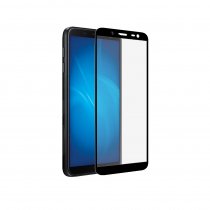 Купить Защитное стекло DF с цветной рамкой (fullscreen) для Samsung Galaxy J6 (2018) sColor-51 (black)