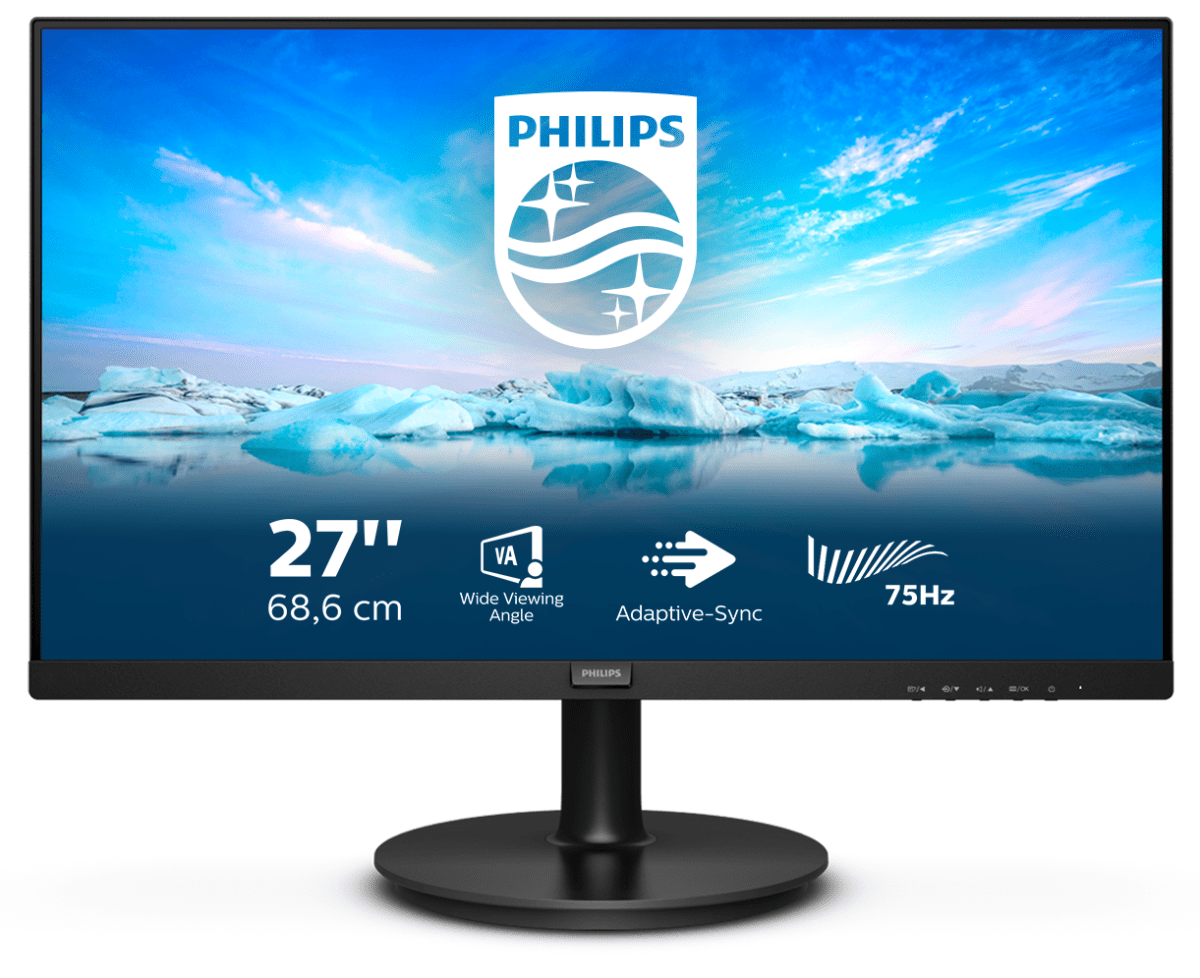 Купить Монитор LCD 27'' 16:9 1920х1080(FHD) VA, nonGLARE, 250cd/m2, H178°/V178°, 3000:1, 20M:1, 16,7 миллионов цветов, 4ms, VGA, HDMI, DP, Tilt, Speakers, Audio out, Black