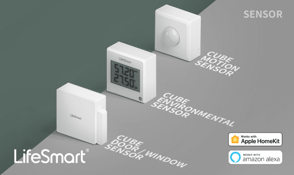 Купить Комплект устройств LifeSmart  на напряжение 100-240В (умная станция, датчик движения,  датчик состояния окружающей среды, пульт,  датчик открывания двери) для управления умным домом Lifesmart Starter KIT (LS082WH, LS058WH, LS062WH, LS063WH, LS069WH)