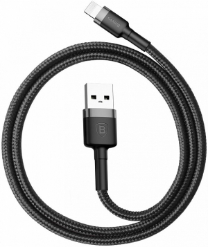 Кабель Baseus Cafule (CALKLF-CG1) USB/Lightning 2m (Grey/Black) 1039035