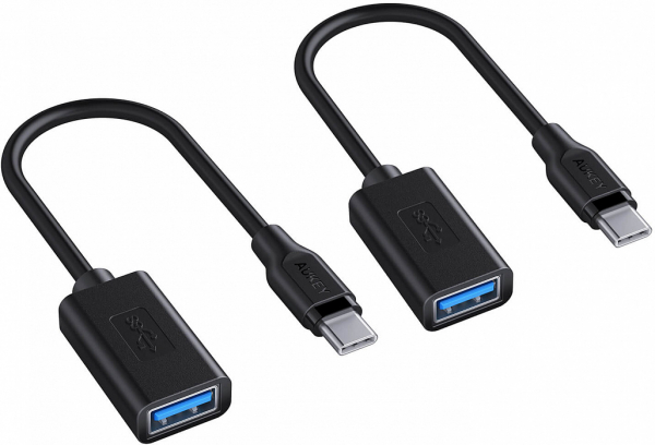 Купить Кабель-переходник Переходник Aukey CB-A26 USB 3.0 to USB-C 2pc (Black)