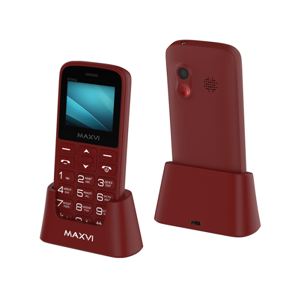 Купить Мобильный телефон Телефон Maxvi B100ds wine red