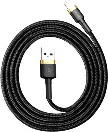Купить Кабель для iPhone, iPad Baseus Cafule (CALKLF-BV1) USB to Lightning 1m (Gold/Black) 1047959