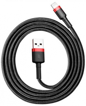 Кабель Baseus Cafule (CALKLF-C19) USB/Lightning 2m (Red/Black) 1039033