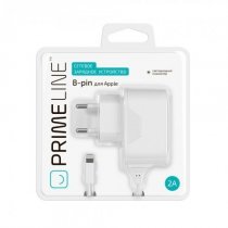 Купить СЗУ Prime Line 8 pin для iphone 5/5s 2.1A белый 2307