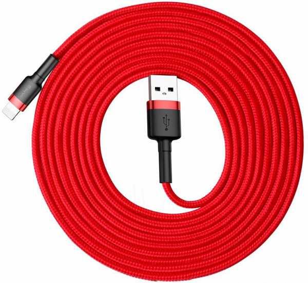 Купить Кабель Baseus cafule Cable USB For iP 2A 3m Red+Red