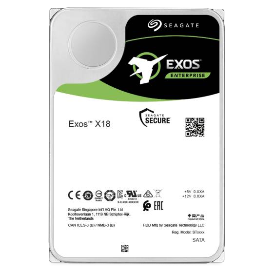 Купить Жесткий диск Seagate Exos X18 ST16000NM004J, 16TB, 3.5", 7200 RPM, SAS 12Gb/s, 512e/4Kn, 256MB