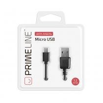 Купить Кабель для передачи данных Prime Line USB- microUSB, 1.2м, черный 7202