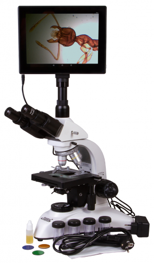 Купить Микроскоп цифровой Levenhuk MED D20T LCD, тринокулярный