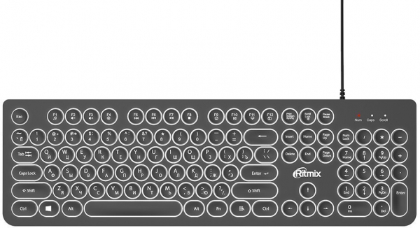 

Клавиатура Ritmix, RKB-214BL Black