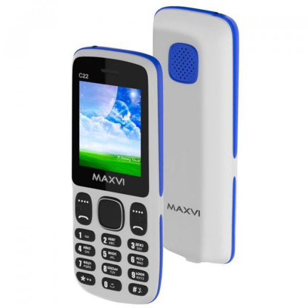 Купить Мобильный телефон Maxvi C22 White/Blue