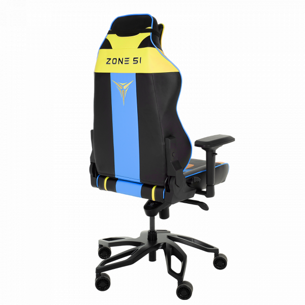 Купить Кресло компьютерное игровое ZONE 51 Cyberpunk YB Yellow-blue