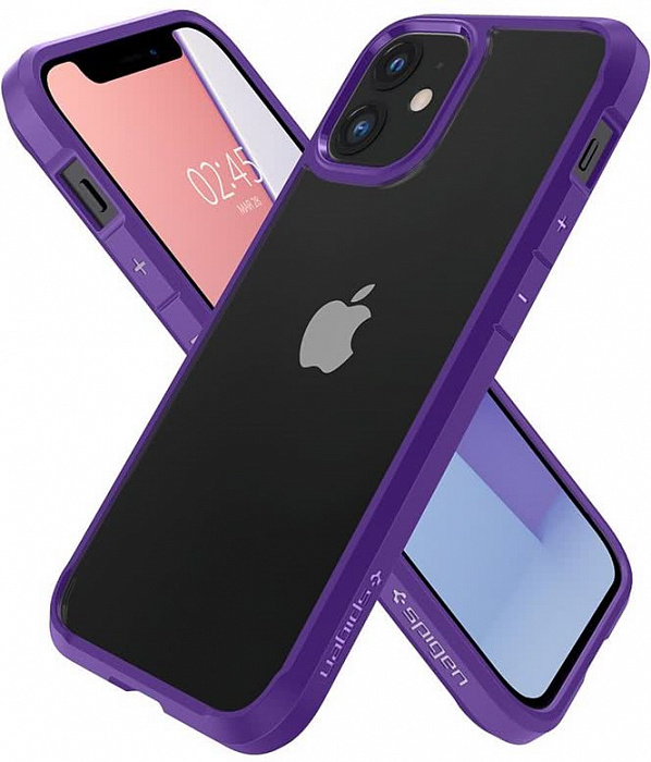 Купить Чехол-накладка Spigen Crystal Hybrid (ACS01544) для iPhone 12 mini (Purple) 1167205