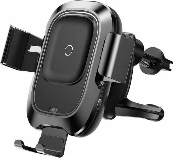 Купить Автодержатель Автомобильный сенсорный держатель Baseus Smart Vehicle Bracket Wireless Charger (WXZN-01) для смартфона (Black)