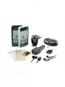 Купить Набор Dexim для iPhone 4/4S iPod 14 в 1 азу+сзу+кабель+чехлы2+наушники+колонки+пленка+аудиоразвет.