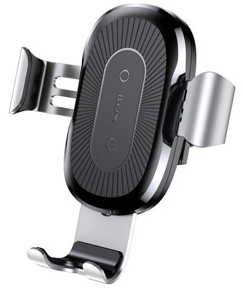 Купить Автодержатель Baseus Wireless Charger Gravity Car Mount Silver