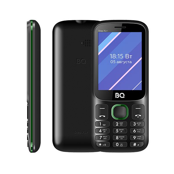 Купить Мобильный телефон BQ 2820 Step XL+ Black+Green