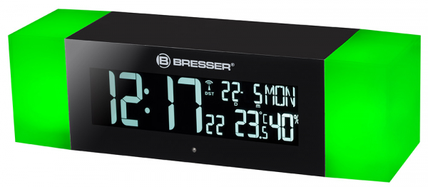 Купить Радио с будильником и термометром Bresser MyTime Sunrise Bluetooth, черное