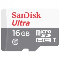 Купить Карта памяти MicroSD 16Gb SanDisk Ultra 80 MB/s SDSQUNS-016G-GN3MN Class 10
