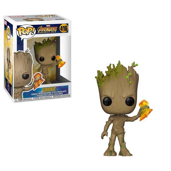 Купить Фигурка Funko POP! Bobble: Marvel: Avengers Infinity War S2: Groot w/ Stormbreaker 35773 (Fun1666)