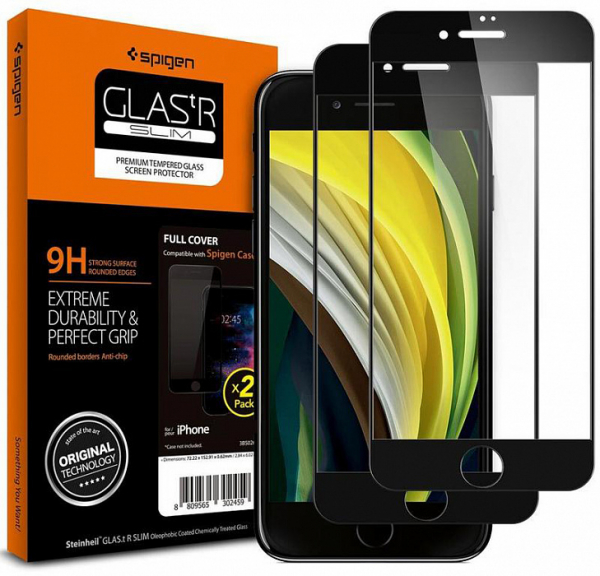Купить Защитное стекло SPIGEN для iPhone SE (2020) / 7 / 8 - GLAS.tR SLIM - SGP-042GL20607