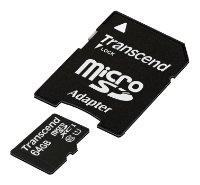 Купить Карты памяти Карта памяти MicroSD 32Gb Transcend + переходник SD TS32GUSDHC10 Class 10