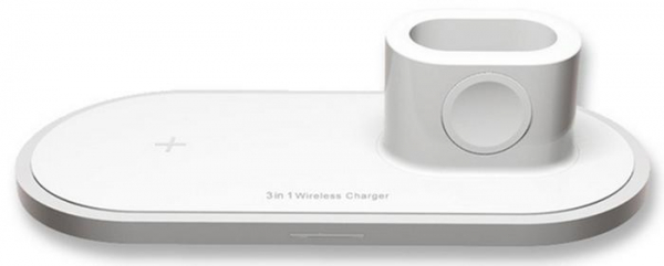 Купить Беспроводная док-станция Meskey w88 для iPhone/Apple Watch/AirPods (White)