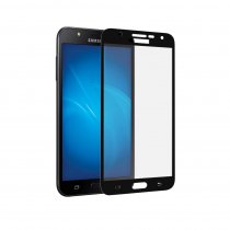 Купить Защитное стекло Закаленное стекло DF с цветной рамкой (fullscreen) для Samsung Galaxy J7 Neo DF sColor-30 (black)
